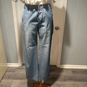 Closed Button Fly Jeans Size 14.